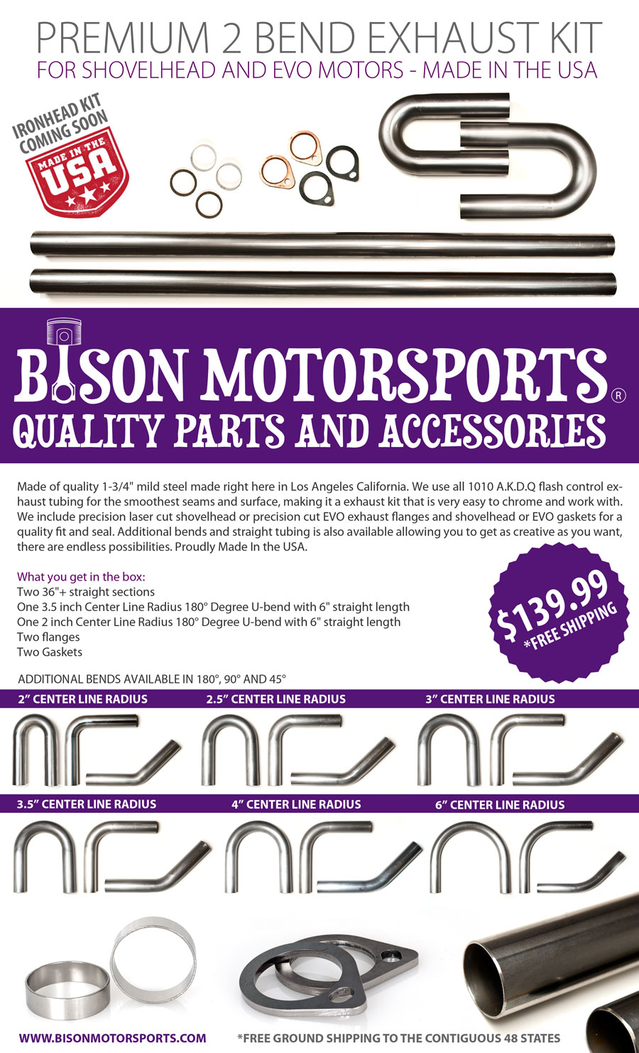 ChopCult Bison Motorsports Announces the Launch of Premium 2 Bend DIY