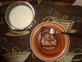 raw vegan brownies with almond milk