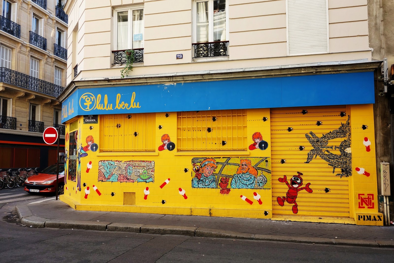 Sunday Street Art Pimax rue JeanPierre Timbaud Paris 11 Paris la douce