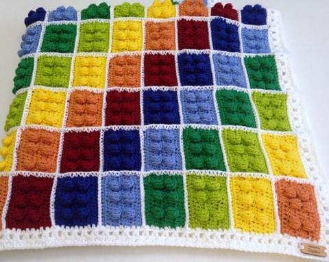 Crochet Lego Blanket (And Pattern Link!) - www.craftaboo.com