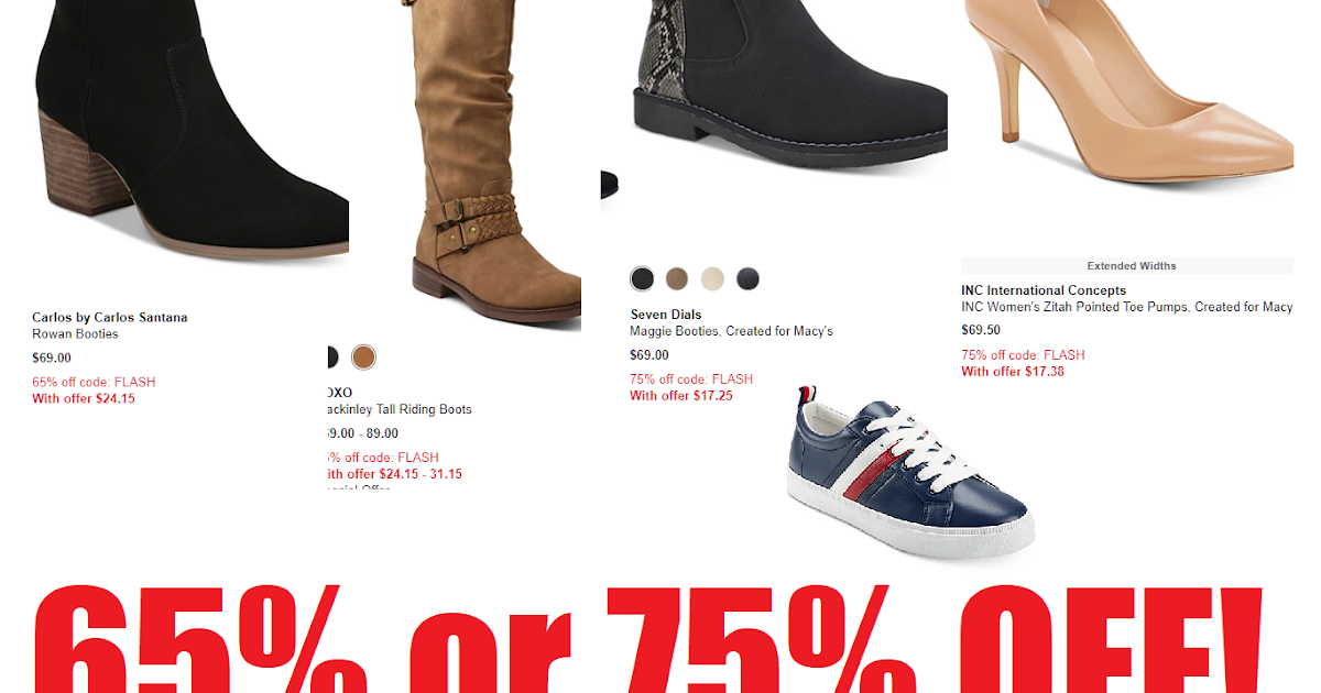 macy's shoe flash sale