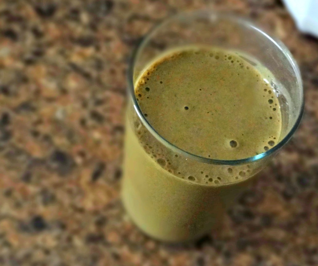 The Cooking Actress: Chocolate Peanut Butter Green Monster Smoothie