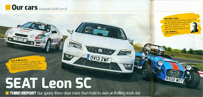 Taking part in the Auto Express SEAT Leon SC track review picture