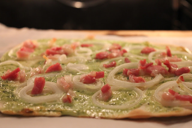 Wolkenfees Küchenwerkstatt: Bärlauch-Flammkuchen à la Wolkenfee