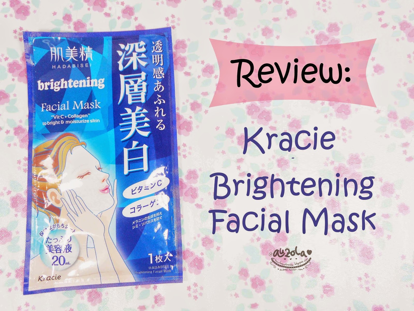Download Rainbowdorable By Auzola Indonesian Beauty Blogger Review Kracie Brightening Facial Mask PSD Mockup Templates