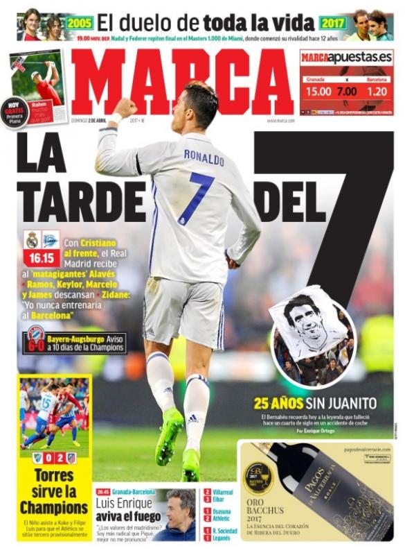 Real Madrid, Marca: "La tarde del 7"