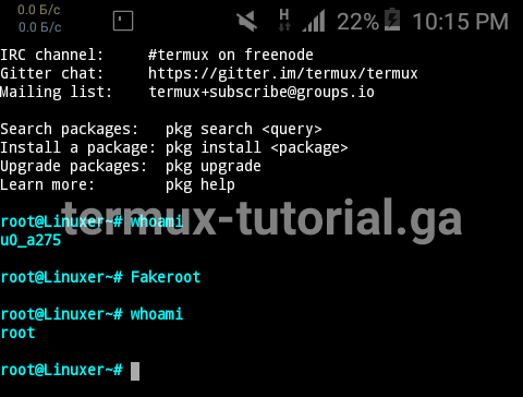Termux Tutorial Install Fakeroot Termux