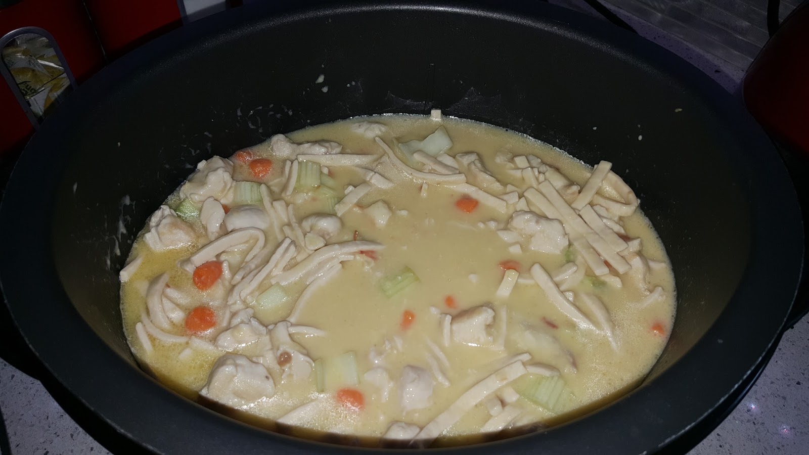 Under Pressure Delicious! Pressure Cooker Chicken & Noodles