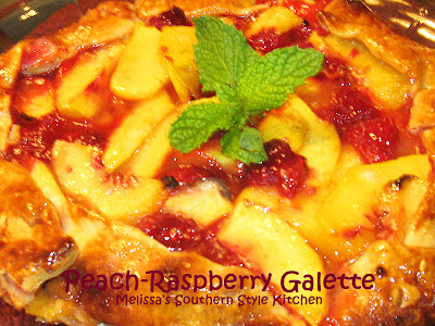 Peach Raspberry Galette