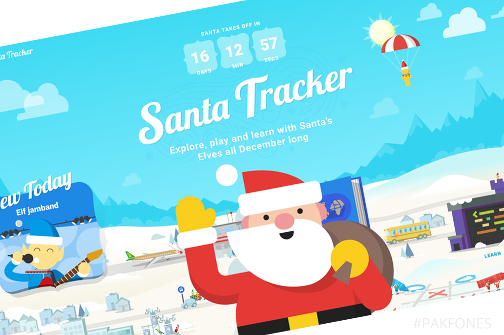 PAKFONES [Blogger] Google Santa Tracker Best App for following Santa