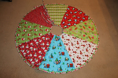 Quilted tree skirt
