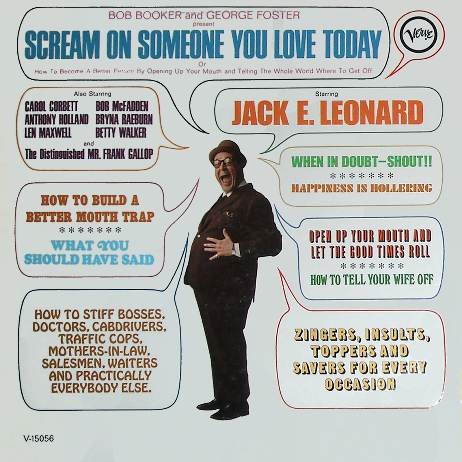 Vintage Standup Comedy Jack E Leonard Scream On Someone You Love