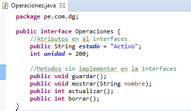 Source code: Interfaces JAVA