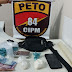 Barreiras: Homem é presos por policiais militares da 84ª CIPM com droga próximo a ponte de cimento na BR 242