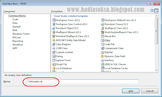 CRUD VB.NET (Create,Read,Update,Delete) Dengan Database 