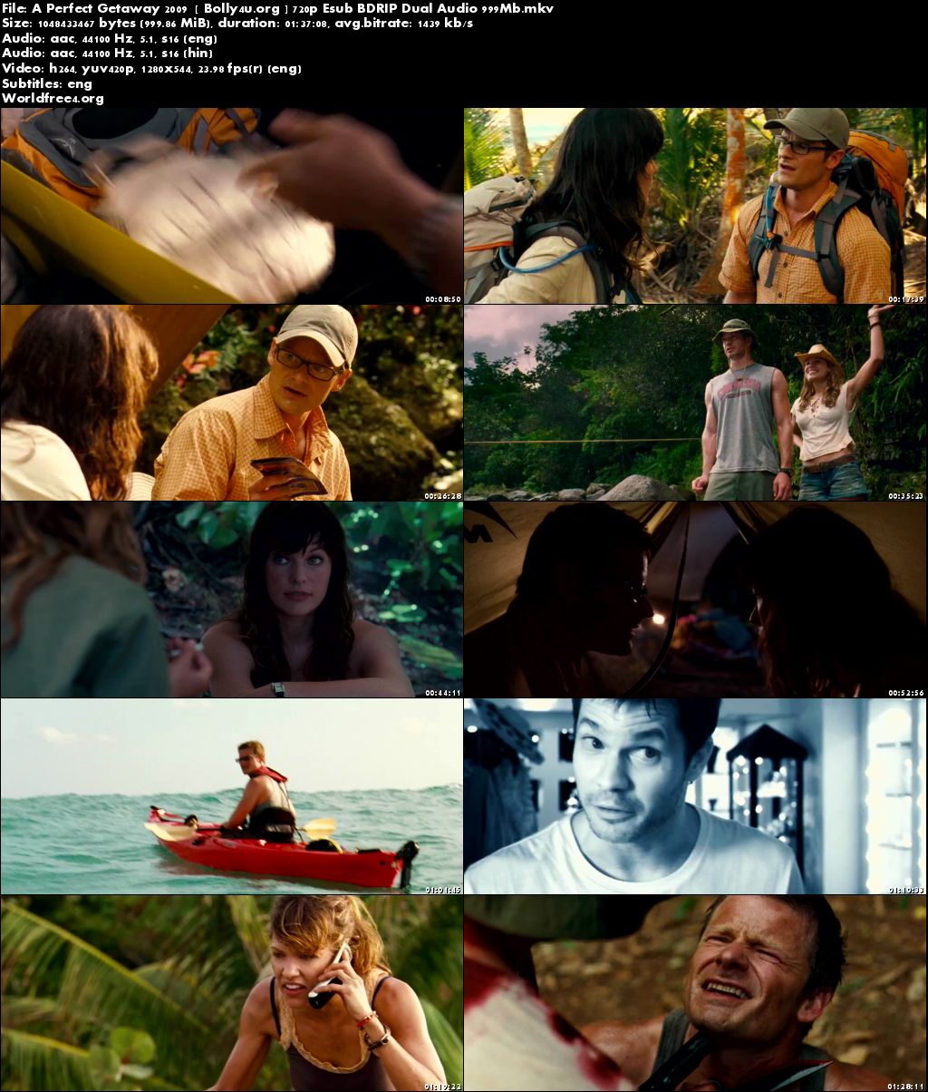 A Perfect Getaway 2009 BDRip 999Mb Hindi Dual Audio 720p Download