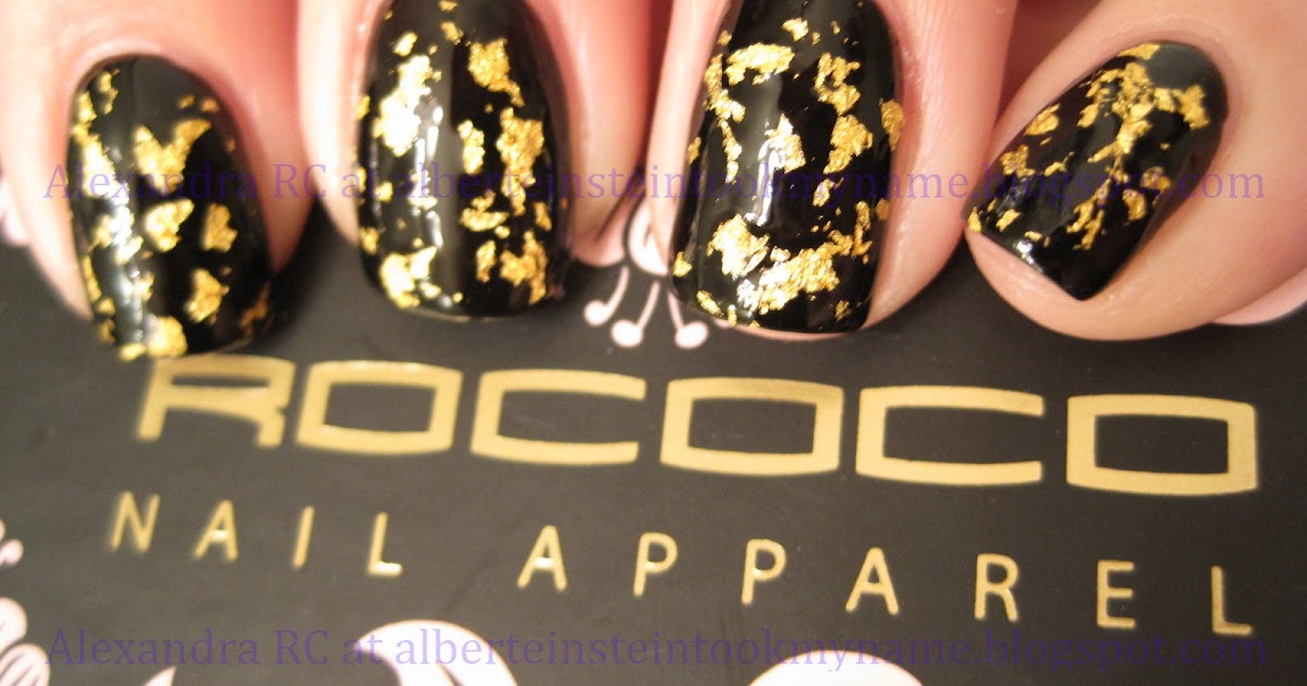 Sparkly Vernis: Rococo Gold Leaf over Black is vintage and futuristic ...
