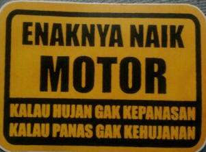 Stiker Unik dan Lucu pada Motor Tema Serba Enak Stiker Unik dan Lucu pada Motor Tema Serba Enak