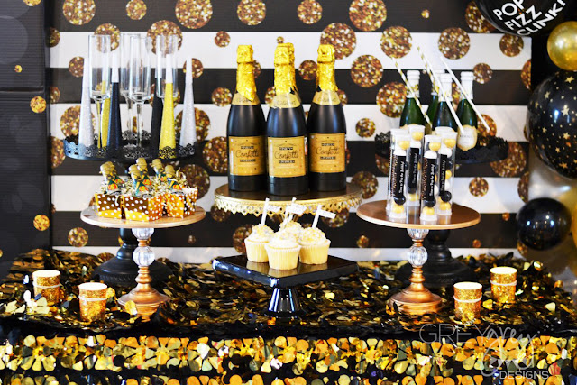 GreyGrey Designs: At Home New Year's Eve Party Ideas