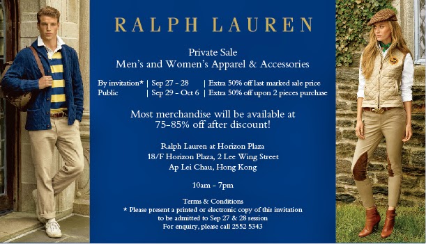 regenval Napier Trouw Hong Kong Fashion Geek: Private Sale: Ralph Lauren