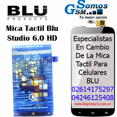 Reemplazo Instalacion De Mica Tactil Blu 5 + 5 Parts D890 Bluproducts