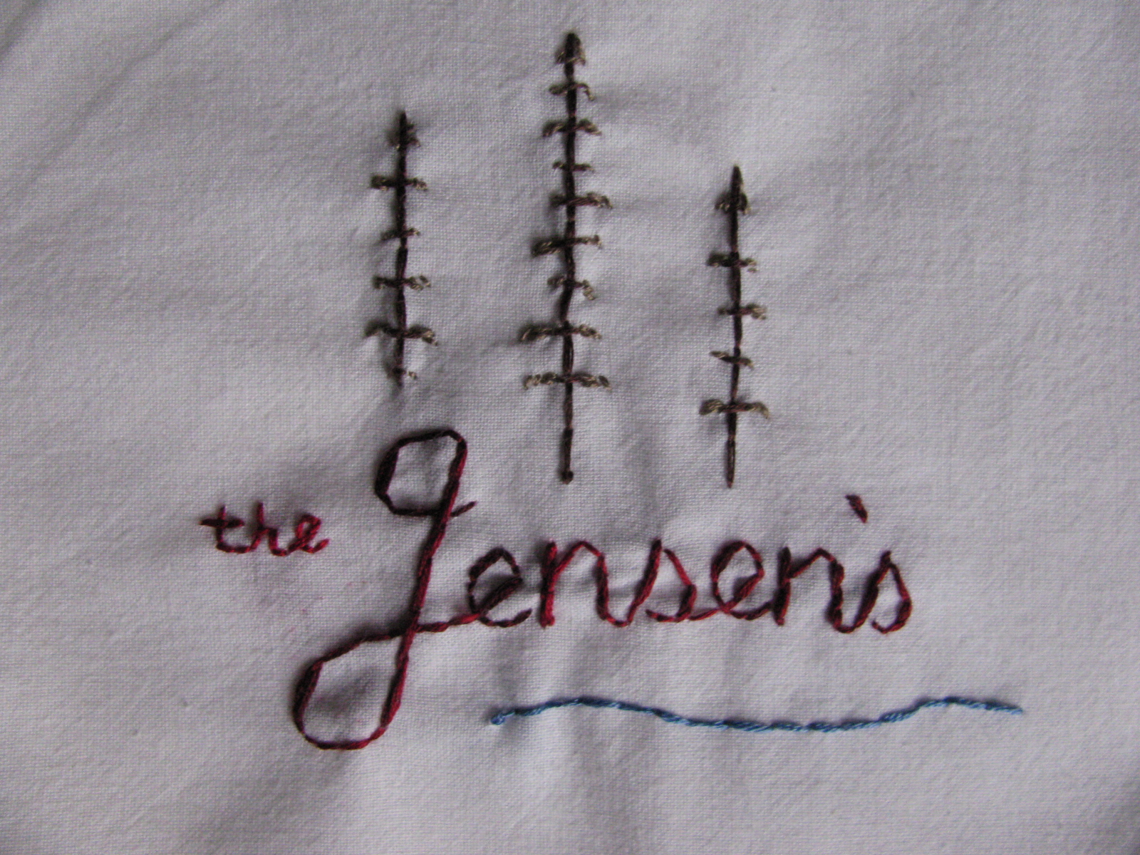 Handmade By Erica First "Freehand" Dish Towel