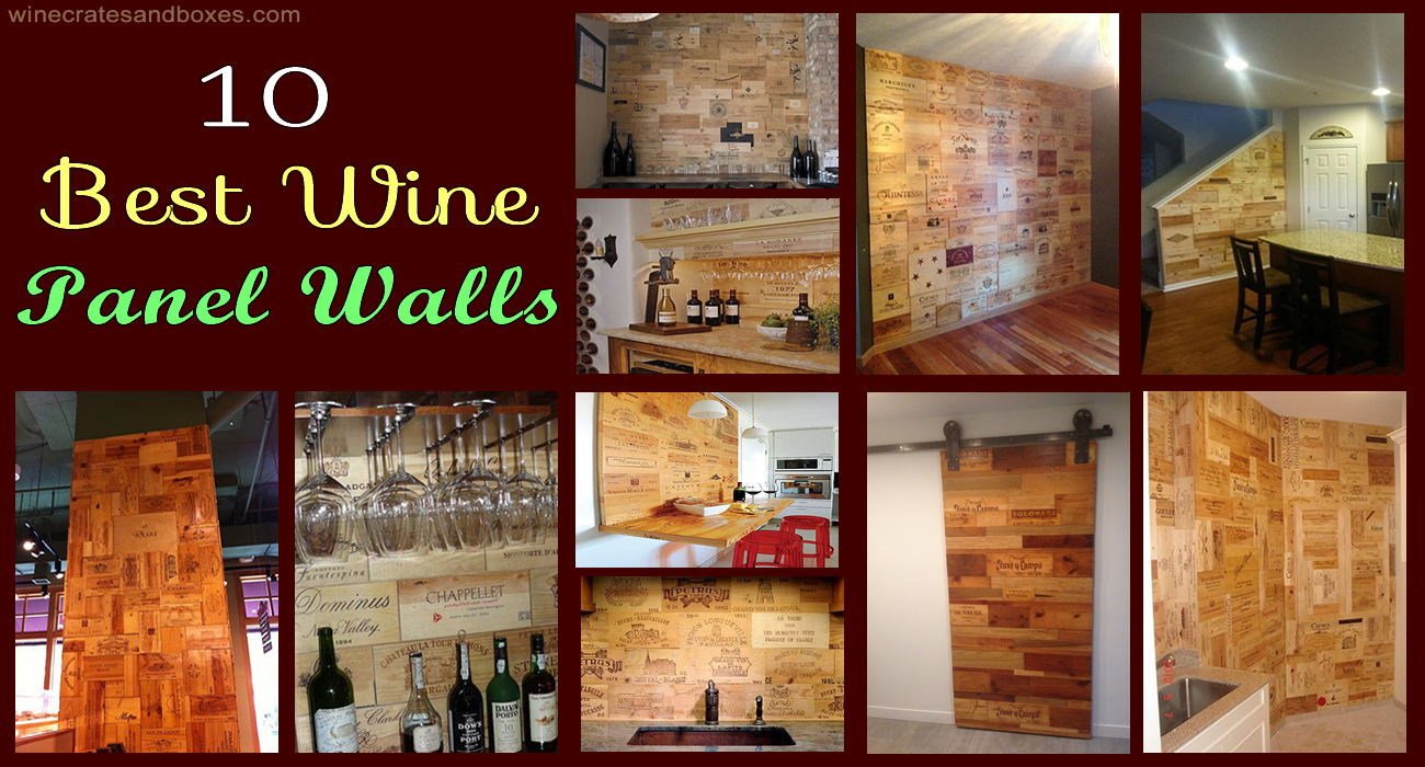Wine Crates and Boxes 10 Best Wine Crate Panel Walls