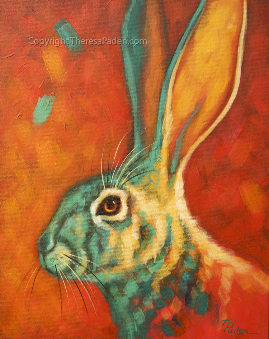 California Artwork California Wildlife Art Jack Rabbit Painting by