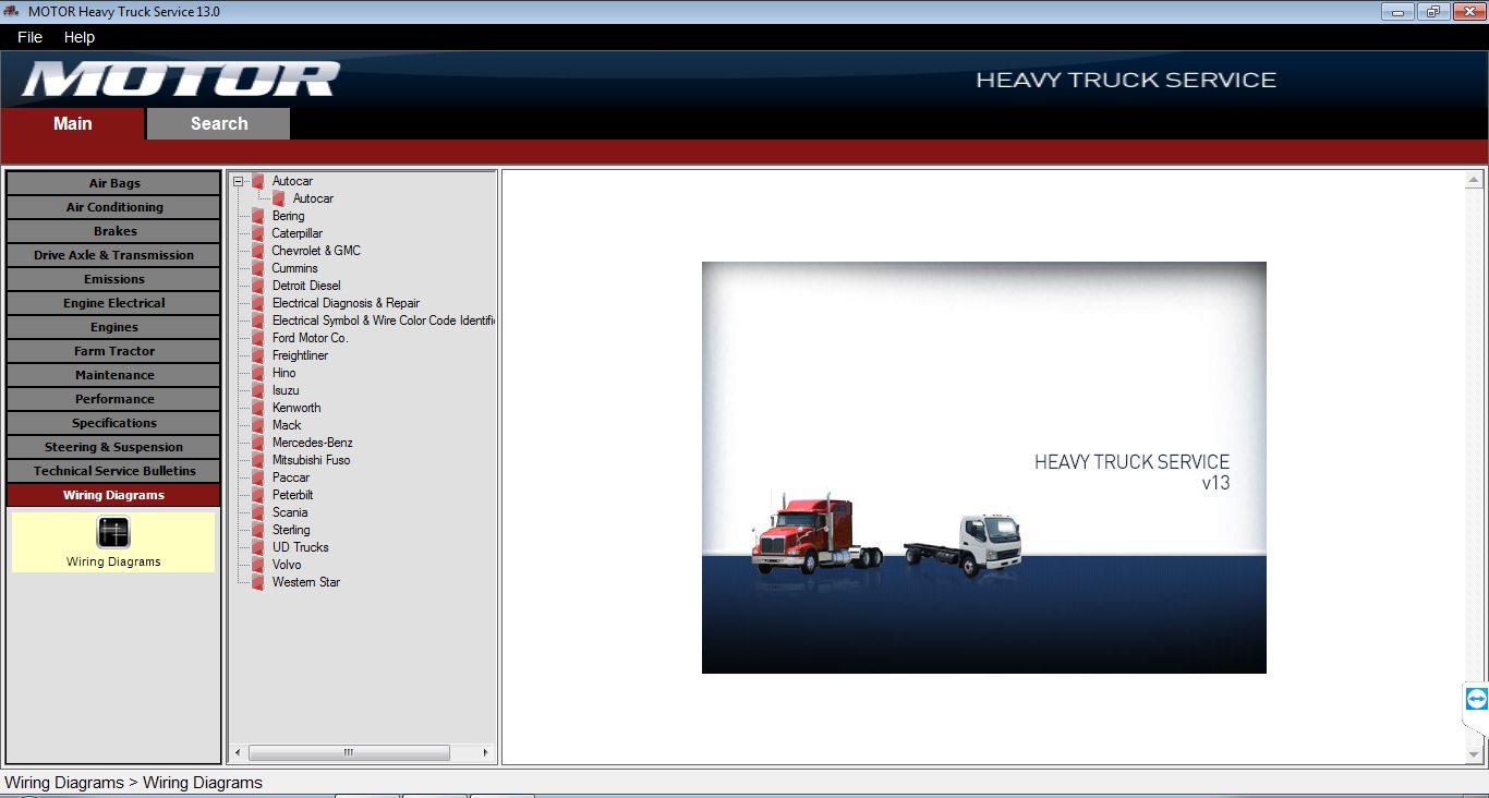 Heavy Truck Service Content Coverage: · Air Bag · Air Conditioning · Brakes · Drive Axle & Transmission · Emissions · Engine Electrical · Engines