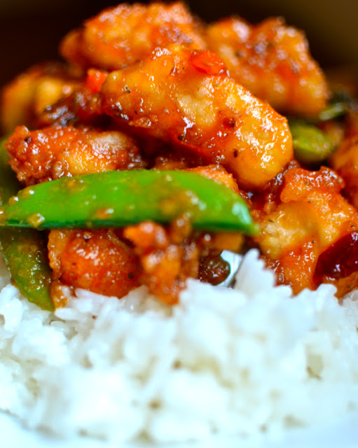 Yammie's Noshery Sweet and Sour Chicken {Without all the deepfrying!}