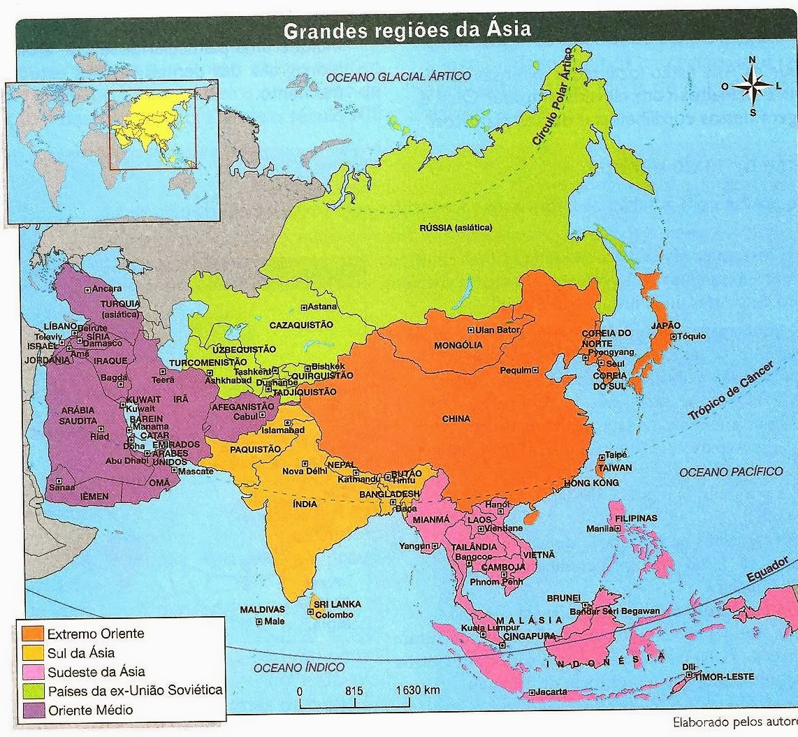 Arriba 90+ Foto Mapa Del Continente Asiatico Para Colorear Con Nombres ...