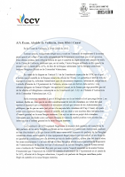 1- Carta a Joan Ribó per l'entrada de la Real Senyera al Te Deum