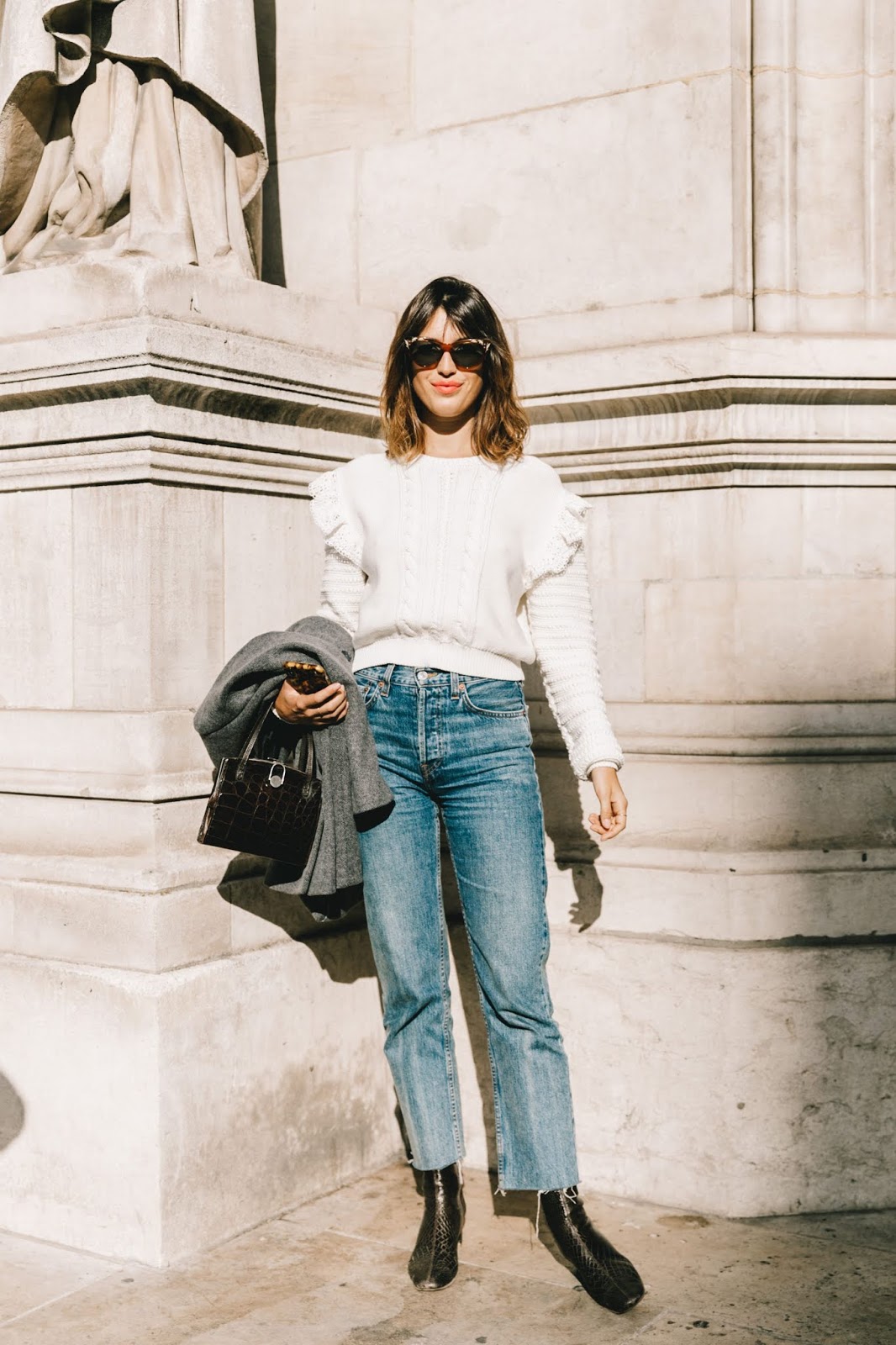 The French-Girl Way to Wear a Ruffled Sweater