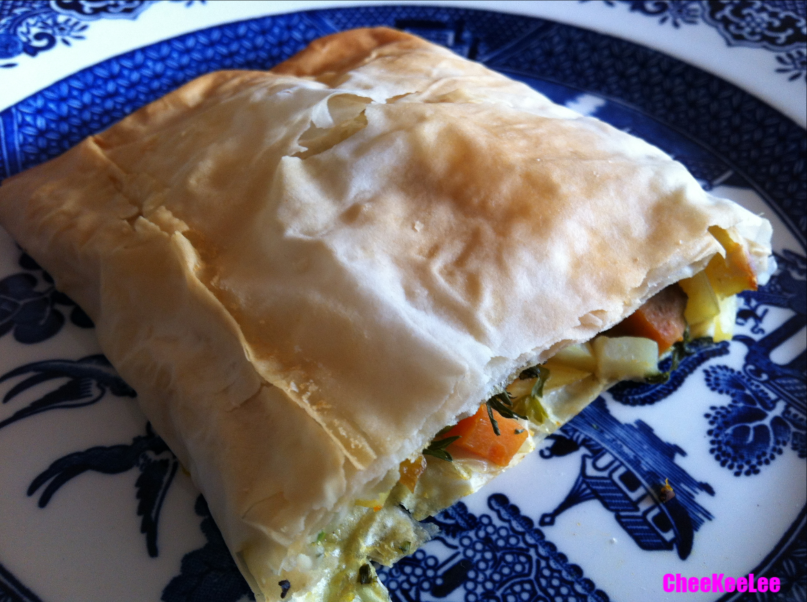 CheeKeeLee Moroccan Vegetarian Filo Wrap