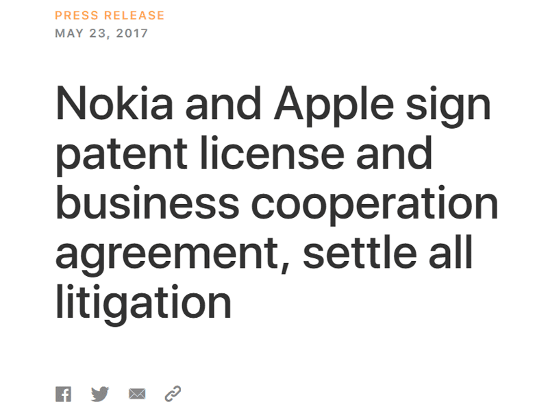 Nokia And Apple Settles Dispute, Will Continue Collaboration Nokia And Apple Settles Dispute, Will Continue Collaboration