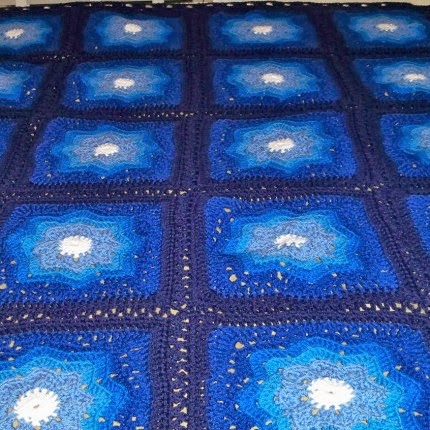 Nordic Star Afghan Square - Free Pattern