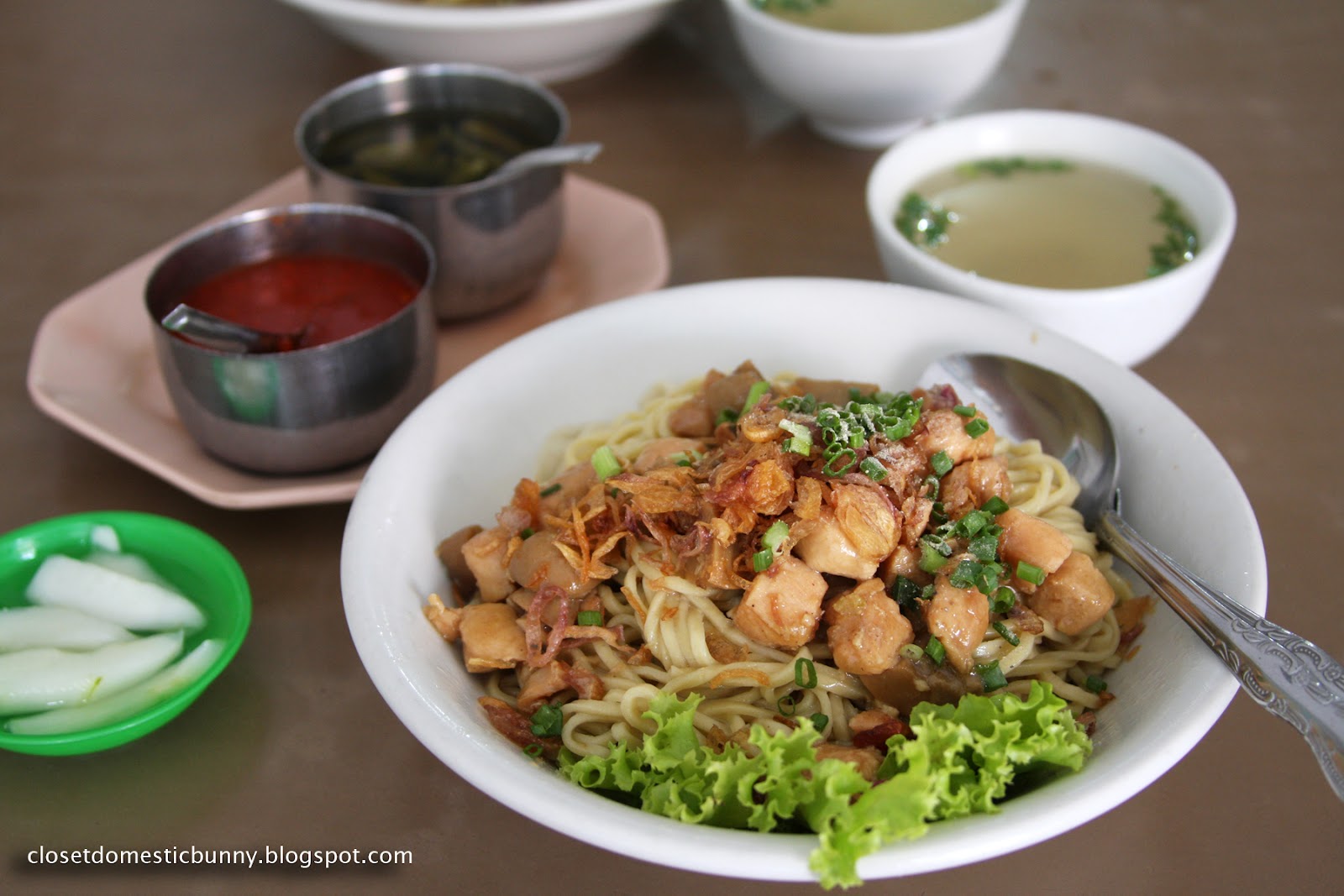 Pangsit Mie Gajah Mada - Noodle with Pork and Mushrooms