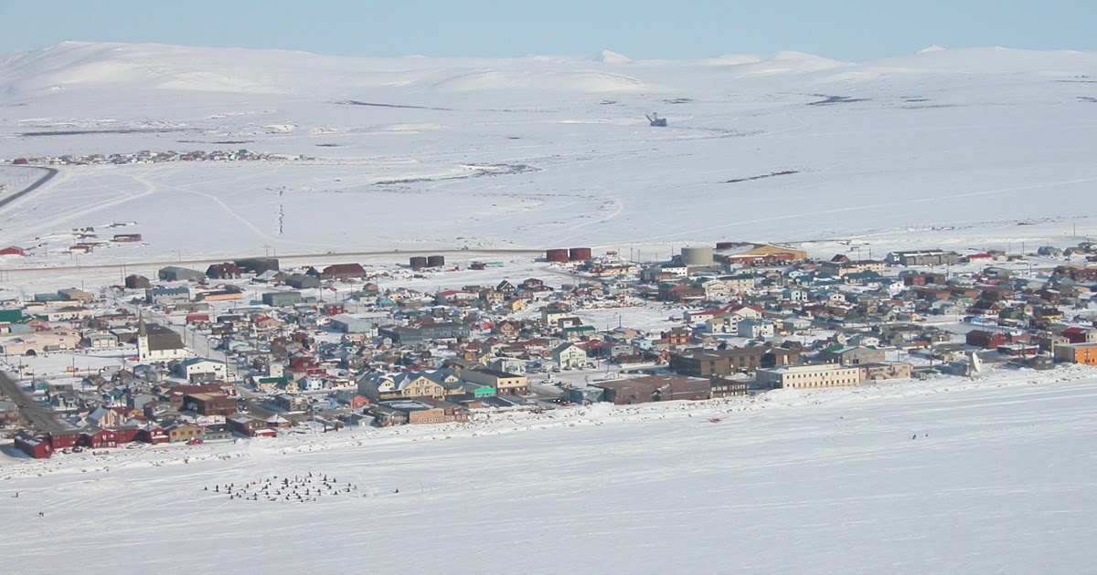 Aerial view of Nome, Alaska