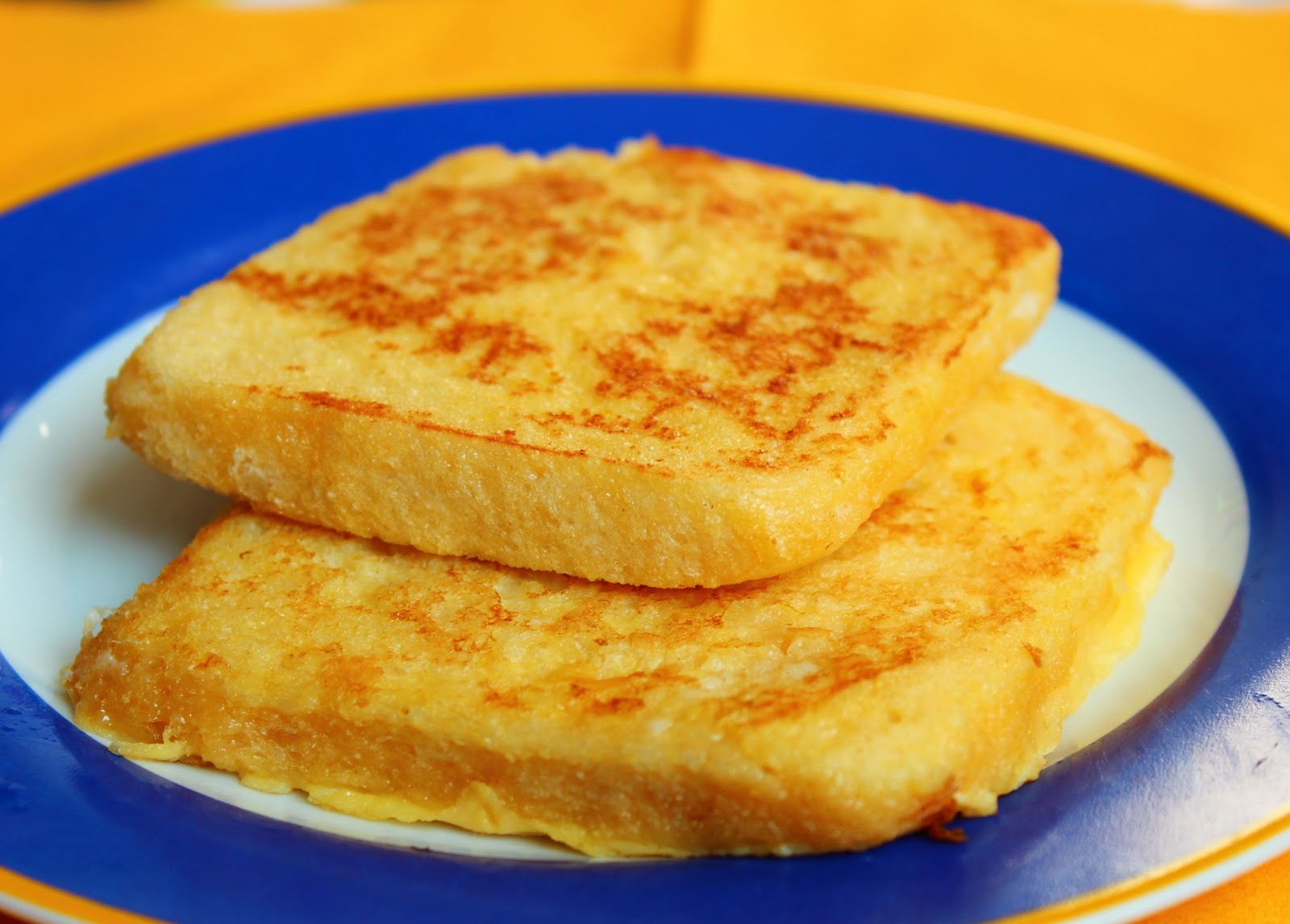 bread toast with egg and milk