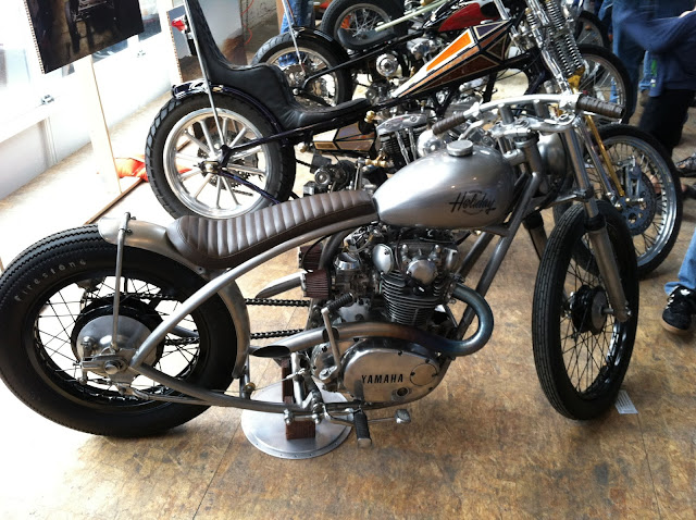 Bobber with Yamaha twin motor