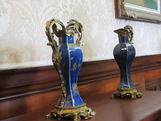 Delicate Blue vases in Russborough House