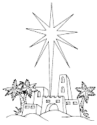 Dibujo de Estrella de Belen para Colorear . Descargar o Imprimir Gratis