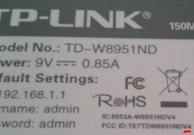 Versi modem TP-Link