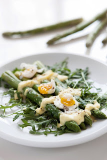 Argula Egg And Asparagus Salad