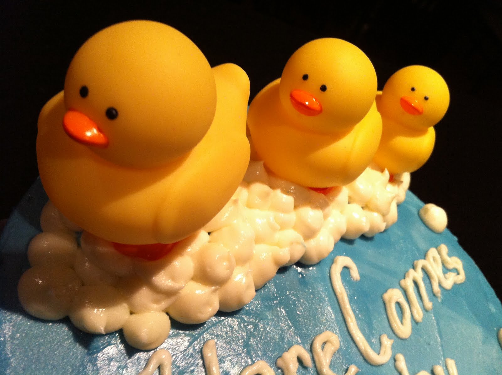 Sonya's Sweets and Treats Strawberry Cream Cheese Baby Shower Cake