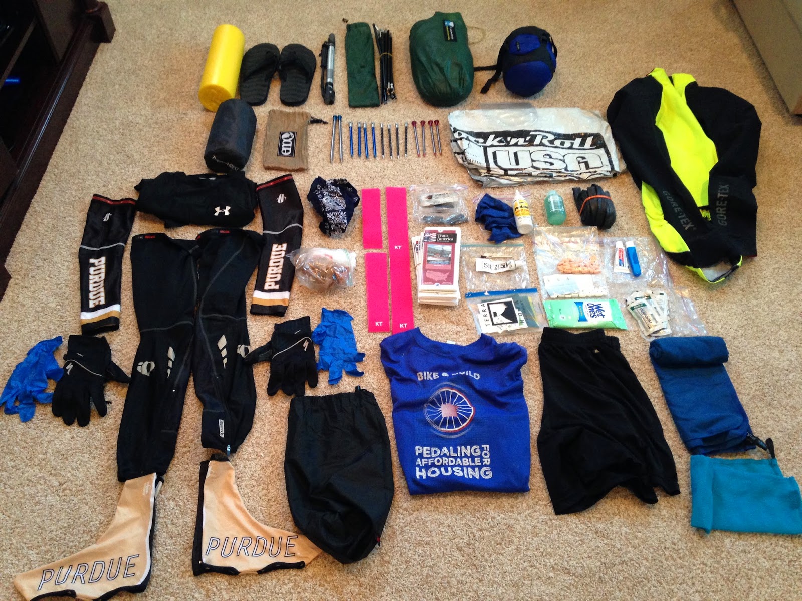 Miles to Ride Trans Am Bike Race Gear List