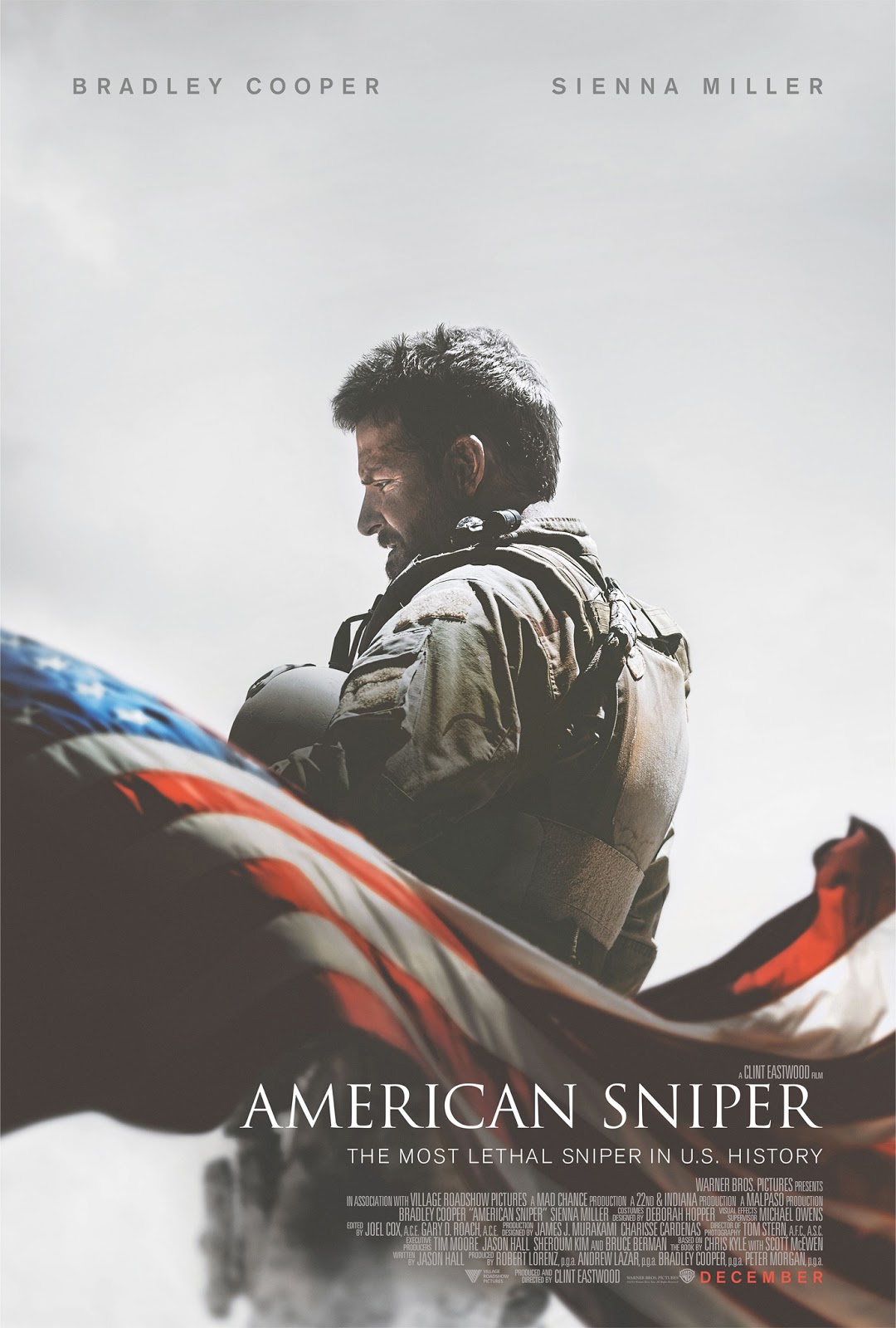 ｃｉａ こちら映画中央情報局です American Sniper 狙った標的は絶対致死 イラクで150名以上を射殺した米軍史上最強の狙撃手の短い生涯を クリント イーストウッド監督が ブラッドレイ クーパー主演で映画化した社会派の問題作 アメリカン スナイパー が息