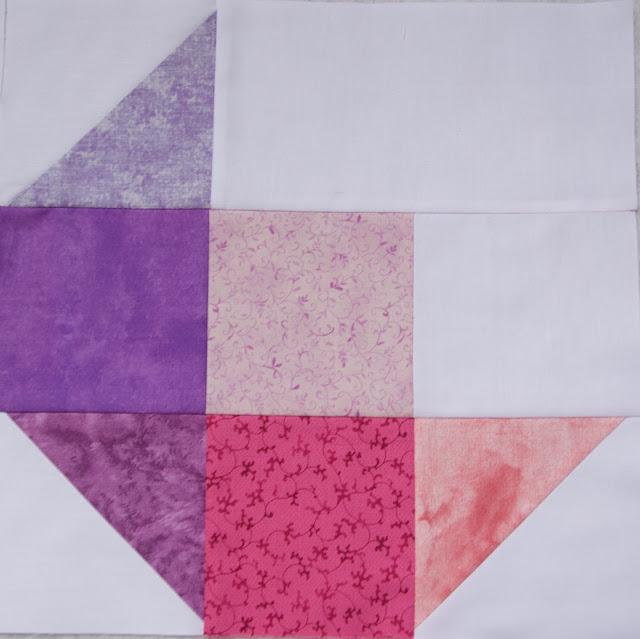 Rainbow rose QAL purple corner