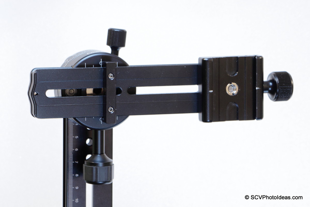 Nodal Rail in Benro PC-0 vertical rotator - detail
