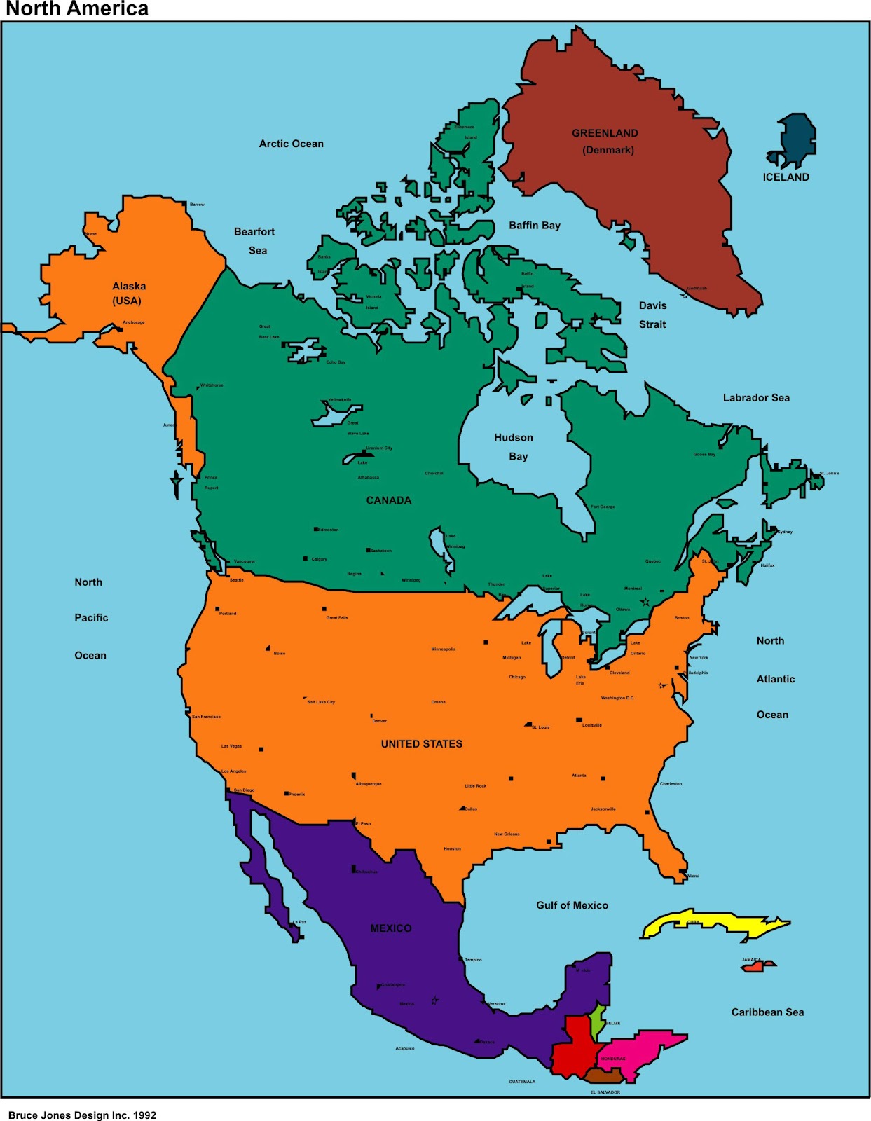 North America Map Region City Map Of World Region City